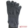 Gutsman Thinnest Force Organic Size L Midnight Gray Five-Toe Socks, Self-Defense Cotton, Deodorizing, (27-29cm),