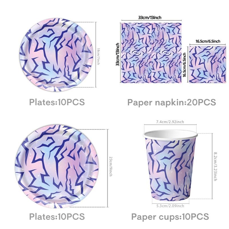 Kpop Music Theme Party Decoration Girl Group idol Disco Rock Party Balloon Set Birthday Party Paper Cups Party Decorations