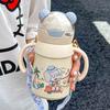 Straw Thermos Cup Children's Water Cup Special Cute Cup for School Girls High Value Kettle Portable Baby Bottle