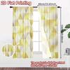 2pcs   2D FLAT PRINTING Curtains (Without Rod) Golden Geometric Halloween Festival Popular Curtains&Drapes Durable Polyester