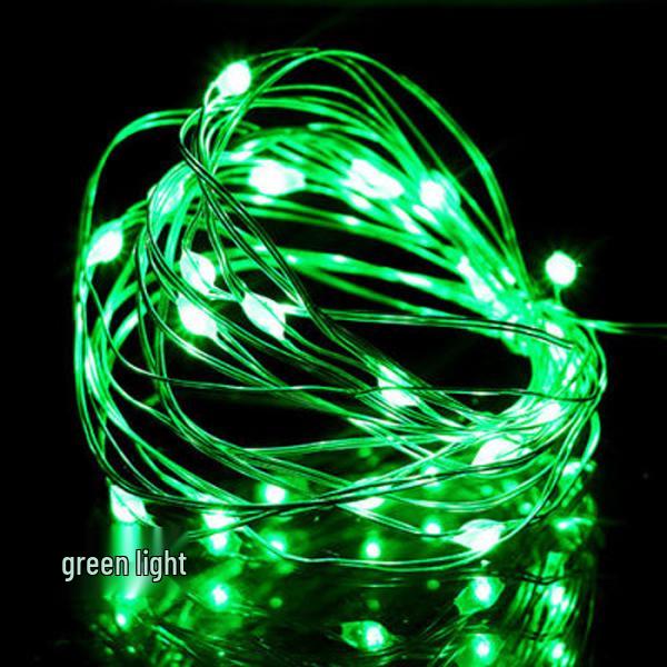 LED Copper Wire String Lights with Bubble Ball Decorations - 3AA Battery Powered for Christmas and Holiday Displays, Flashing Fairy Lights.