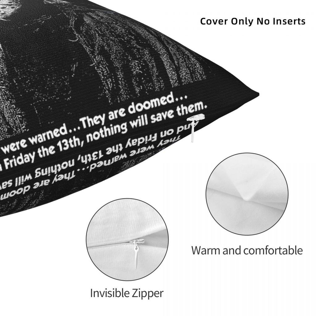 Friday 13Th Horror Movie Pillow Covers Printed Cushion Cover Decor Jason Voorhees Killer Pillow Case Cover Home Multi-Size