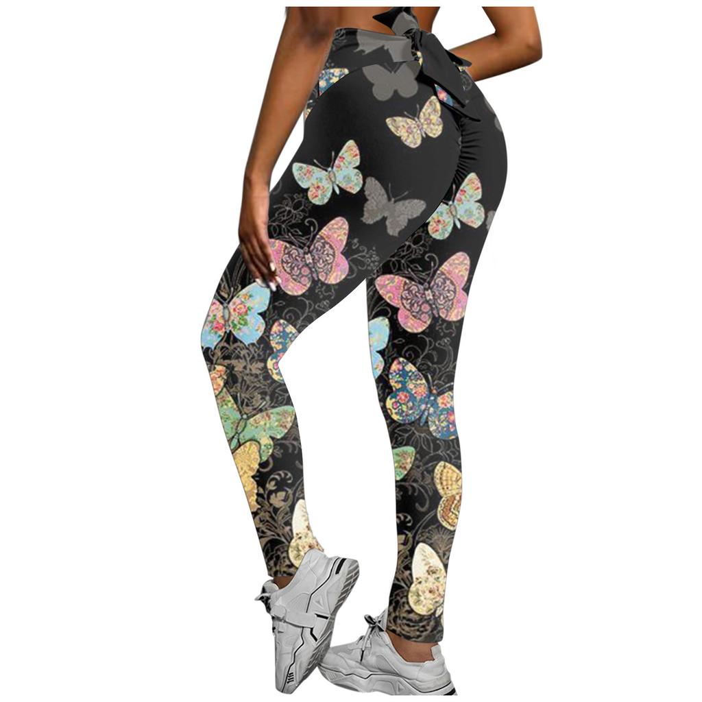 Women Printing High Waist Stretch Strethcy Fitness Leggings Yoga Pants