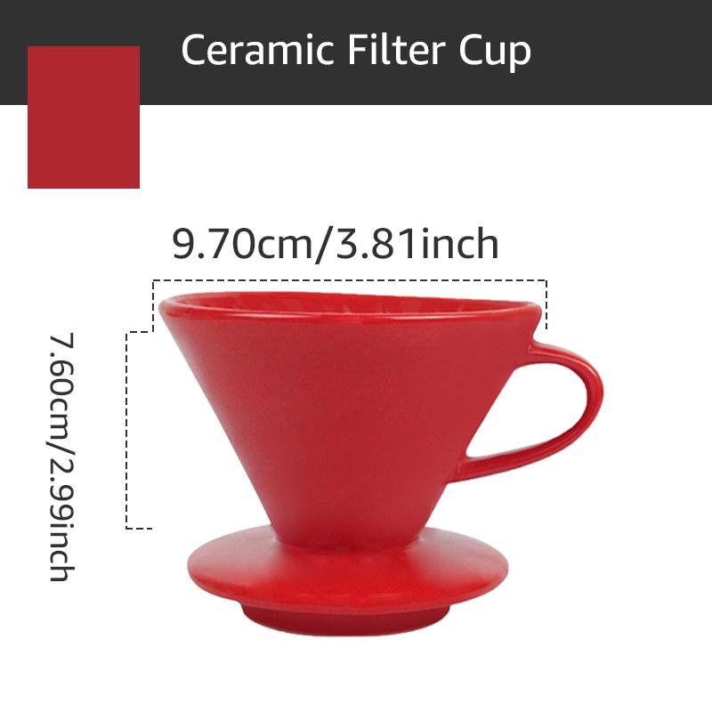 Coffee Filter Cup Holder Reusable Portafilter Espresso Coffee Dripper Funnel Ceramic Accesorios Cafe Coffeeware