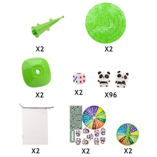 1/2 Sets Panda Balance Tree Toy Kids Logic Thinking Focus Training Interactive Balance Game Toddlers Boys Girls Educational Strategic Board Game