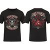 2025 Fashion Men T Shirt Double-sided Biker Skully Black By Five Finger Death Punch T-shirt Graphic Youth Cloth Streetwear