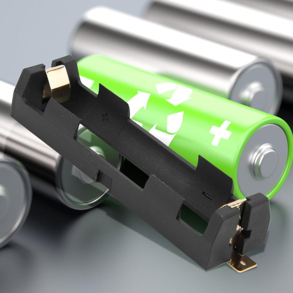 2 Stück Einzelbatteriehalter Box Aufbewahrungsbehälter für SMD 18650 DIY Lade-Stromversorgung