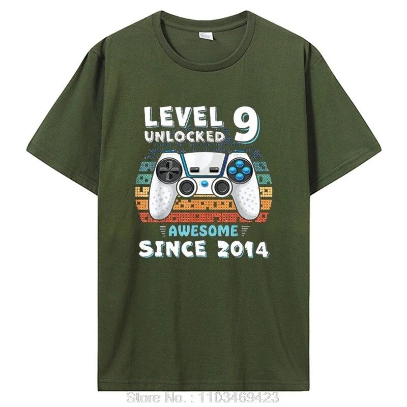 Nivelul 8 Deblocat Minunat Din 2015 Tricou pentru a Opta Zi de Naștere Fiu Băiat Amuzant Gamer Al 8-lea 8 Ani Tricou de Ziua de Naștere Topuri Cadou Îmbrăcăminte