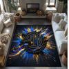 Borussia Dortmund Printed Flannel Area Rug Non Slip Soft Polyester Floor Carpet Indoor Decor Mat for Bedroom Living Room Sofa