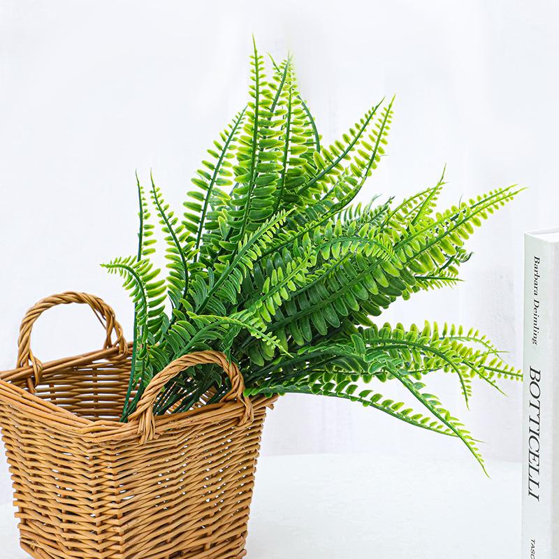 1/3pcs Artificial Plants Plastic Persian Fern Leaves Home Wedding Party Balcony Decora Flowers Arrangement Bridal Bouquet Gifts