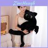 Black Cat Plush Doll Big Soft Animal Cushion For Kids Bedroom And Playroom