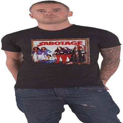 Black Sabbath Men's Sabotage (Back Print) Slim Fit T-Shirt Small Black