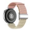 For Huawei Watch GT 4 41mm Universal 18mm Watch Strap Woven Wrist Band with Silver Magnetic Buckle