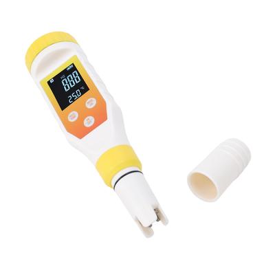 Digitaler Wasserqualitätstester 7 in 1 PH EC Wasserstoff ORP Salzgehalt Temperaturmessgerät Hintergrundbeleuchtetes Display Ideal für den Heimgebrauch