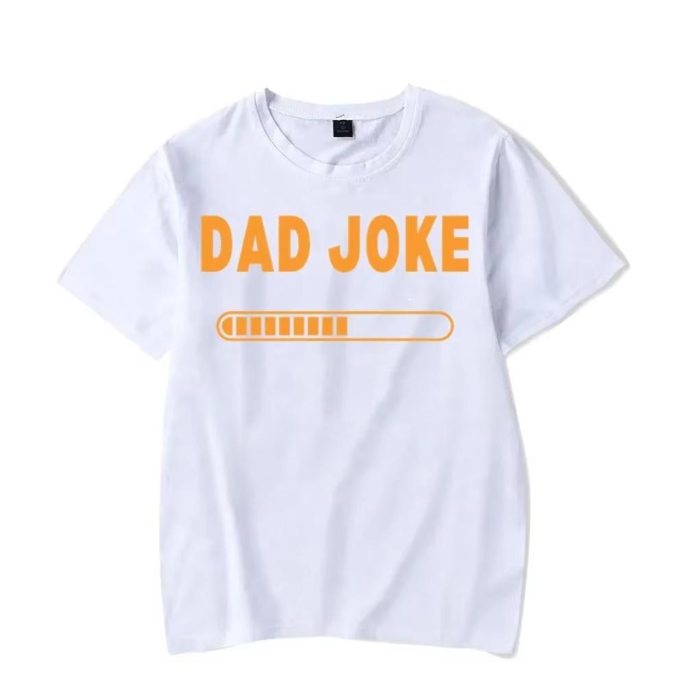 Men's T-shirt Summer Dad Joke Loading Graphics Printing Men Funny Short Sleeve Tops Fashion T Shirt Oversized Tee  Men Clothing
