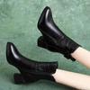 Fashionable Versatile Thick Heel Pointed Midsole Boots Added Fleece Warmth Comfortable Women Elegant Minimalist Women's Shoes