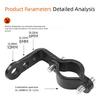 Motorcycle Handle Clamp Multiple Hole Positioning Brackets Rustproof Metal Material Effortlessly Setup for Frequent Riders