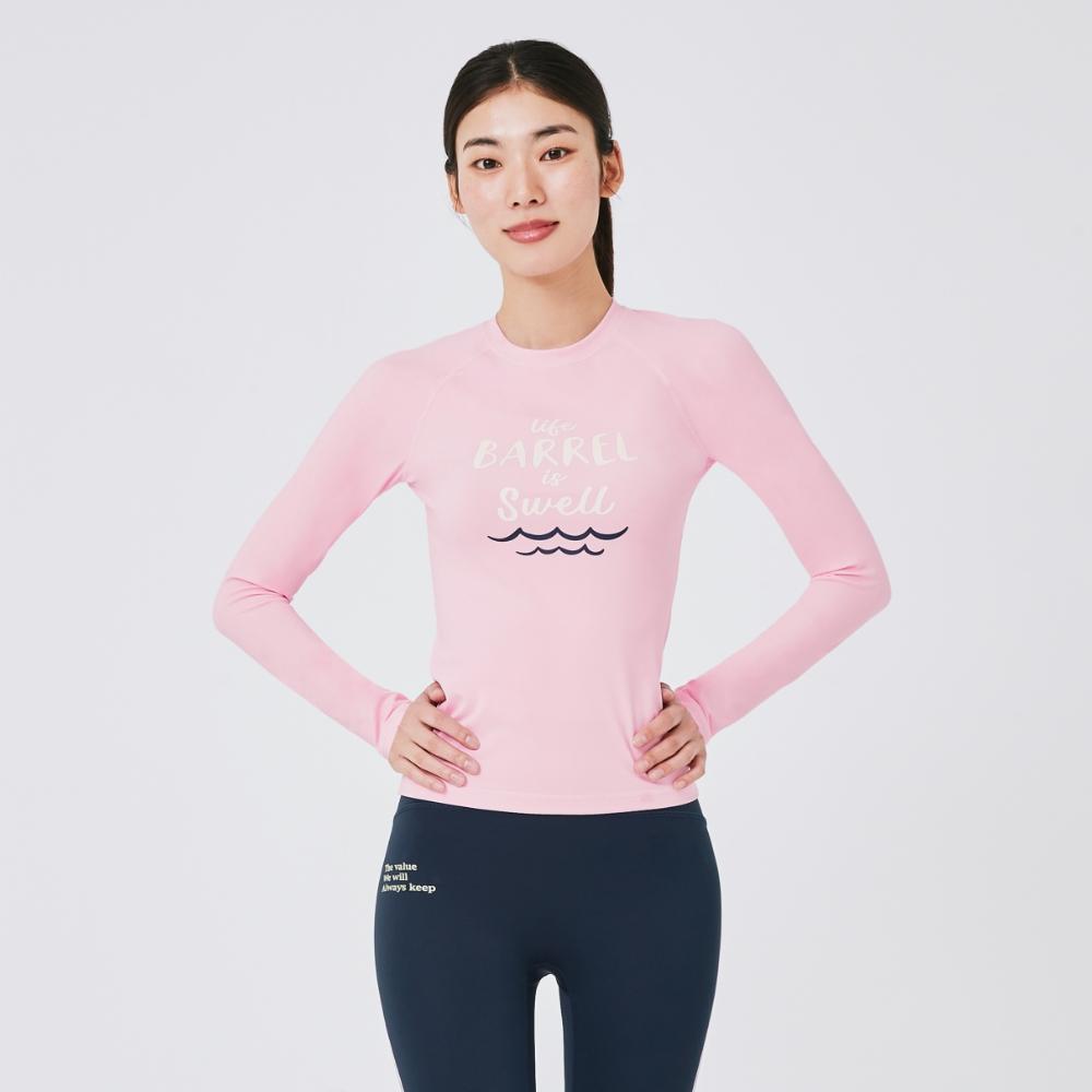 BARREL Women'S Vibe Swell Rash Guard Pink (B3Swwrg004Pnk)