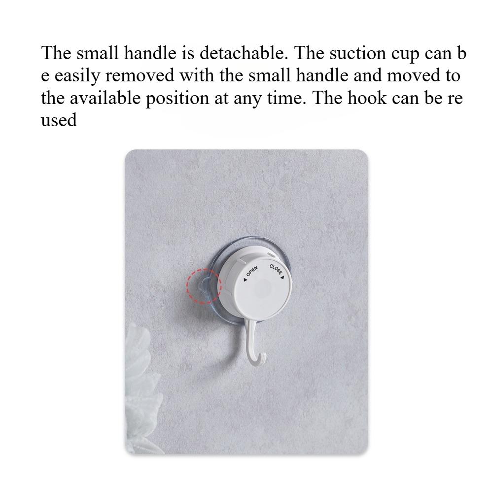 Japanese white simple vacuum suction cup hook, no drilling required, kitchen kitchenware and bathroom towel hook