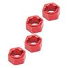 4Pcs Aluminum 7mm Hex Wheel Hubs Adapter Hex Hub Coupler for FMS FCX24 1/24 RC Car RC Car Upgrades
