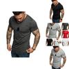 Fashion Men's Casual Fit Short Sleeve Slim Muscle Bodybuilding T-shirt Tee Tops For Ultimate Comfort
