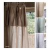 Adjustable Curtain + 10 Clip Rings "Milos" 140 X 280 Cm Cotton Muslin - Natural