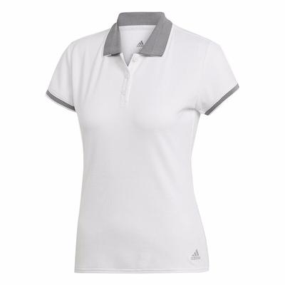 Breathable Comfortable Casual Short Sleeve Polo Shirt Women Tops White DW8687