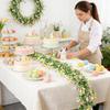 Easter Garland 2 Pieces Easter Artificial Egg Spring Garland Decoration Household Accent Ornament For Household Indoor Party Wall Fireplace