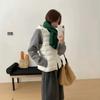 [Spot white duck down] New hooded ribs vest autumn and winter warm down vest women