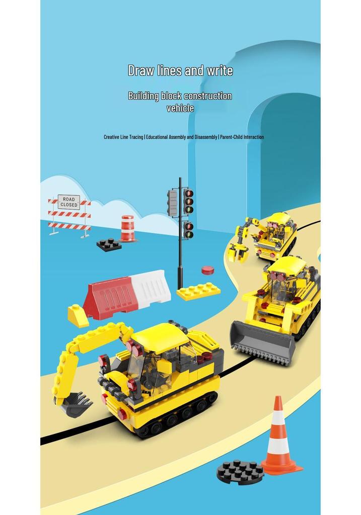 Line-Following Induction Car: Automatic Road Recognition & Marking Pen Toy for Kids