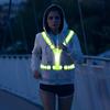 Led Reflective Vest Adjustable Rechargeable High Visibility Outdoor Night Running Riding Walking