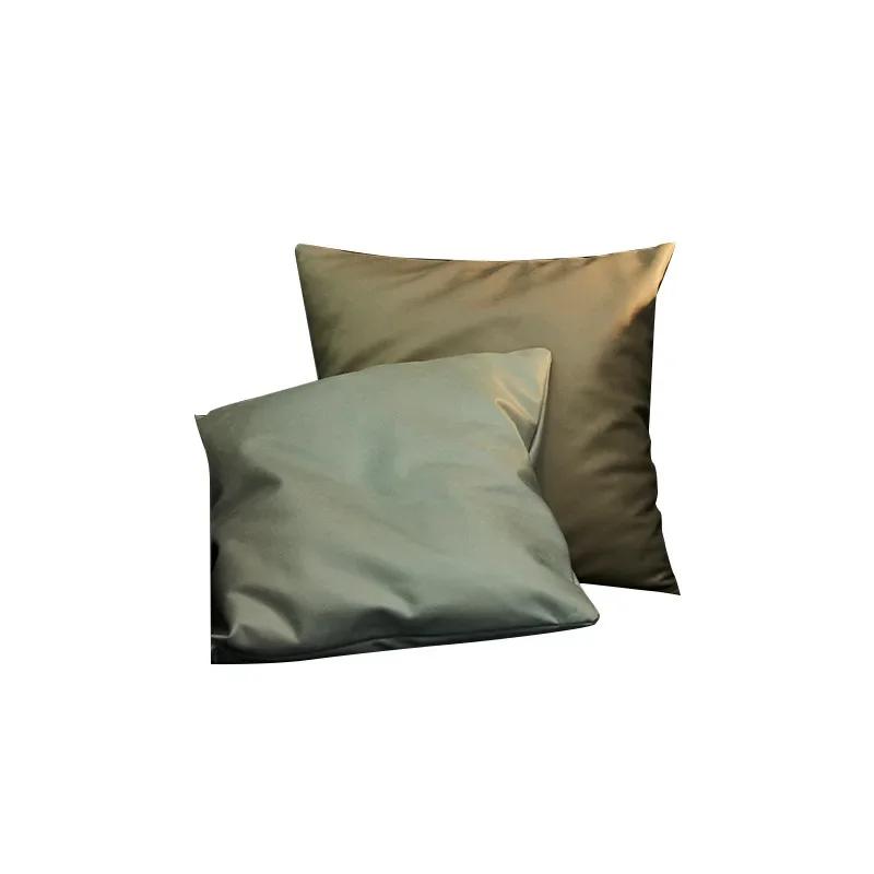 Soft Imitation Leather Technical Cloth Pillow Cover Sofa Pillow Simple Multi-color Square Sofa Cushion Cover