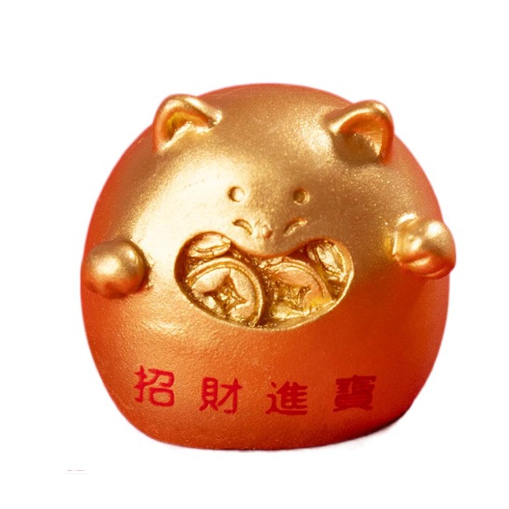 Mini New Year Statue Chinese Style Desktop Decor Cartoon Landscape Ornaments  Desktop