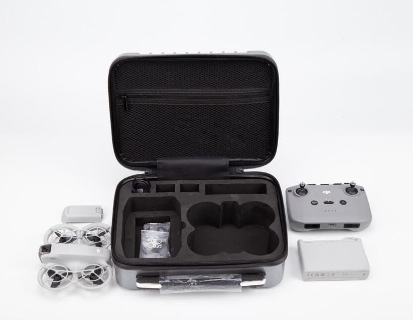 DJI Neo Compatible Waterproof Carrying Case, Hard Carrying Case with Large Capacity, Full Protection, Dustproof, Shockproof, and Portable (Black)