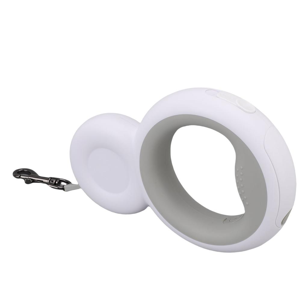 Retractable Dog Leash Built In Poop Bag Holder with LED Light Pet Walking Leash for Medium Dogs Up