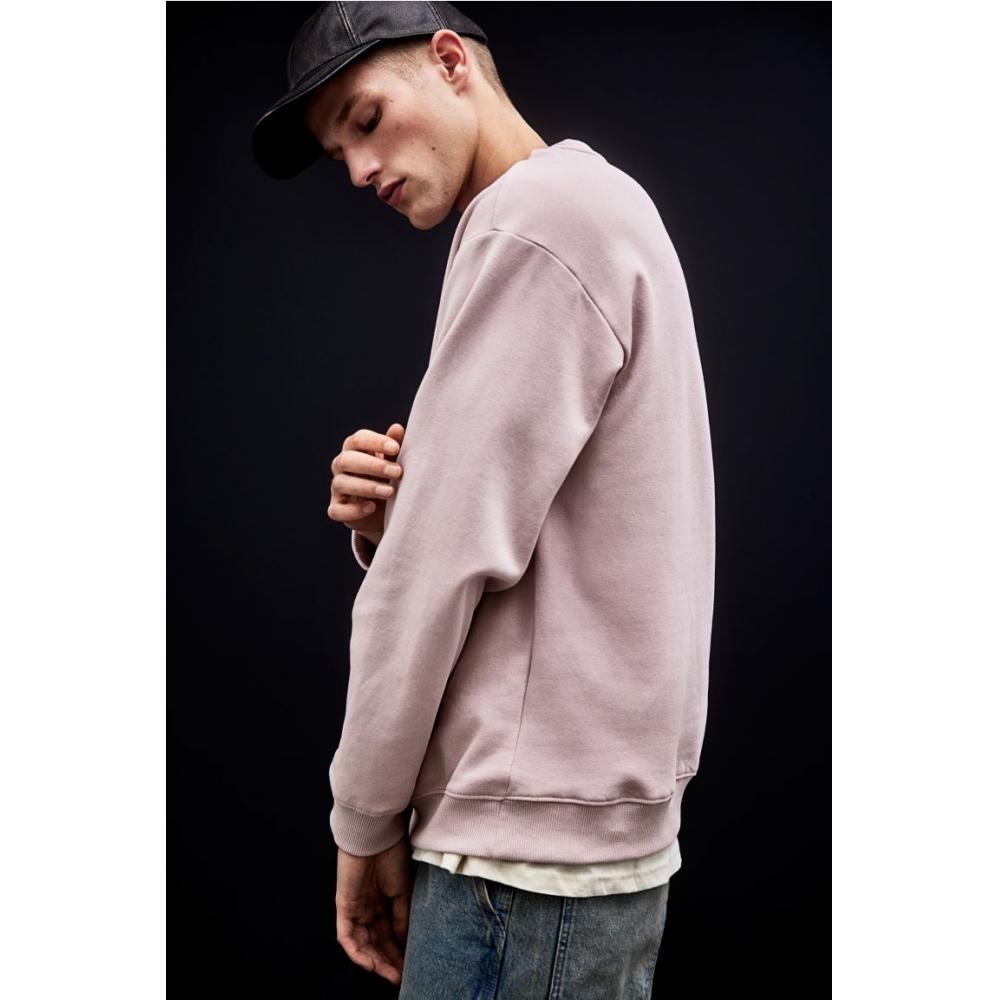 H M Loose Fit sweatsHirt Pink