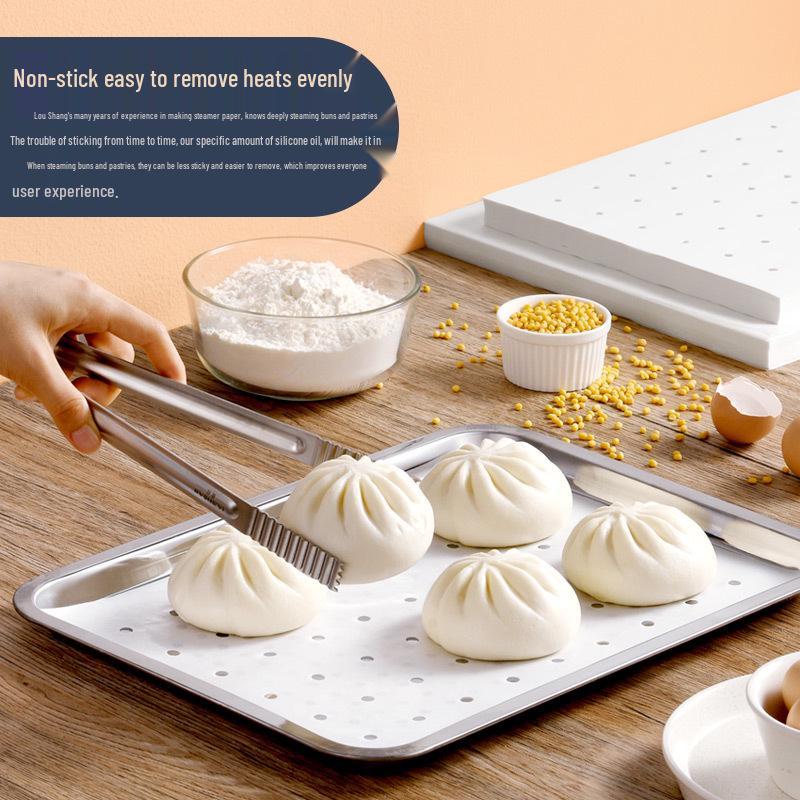 Rectangular Disposable Steamer Tray Paper Pads for Commercial Use