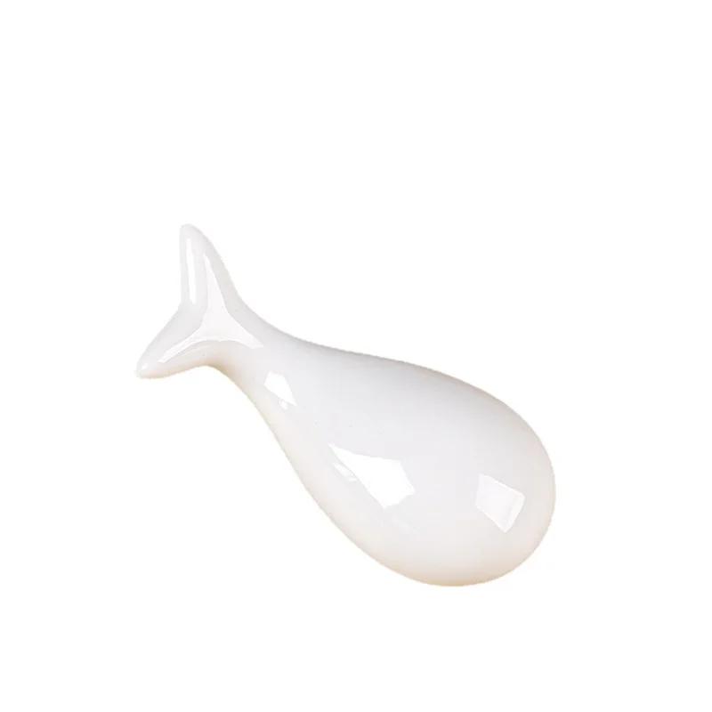 3*3.5*7cm  Cartoon Ceramic Chopsticks Holders Whale Shape Chopsticks Mat Kitchen Art Craft Tableware Chopsticks Stand
