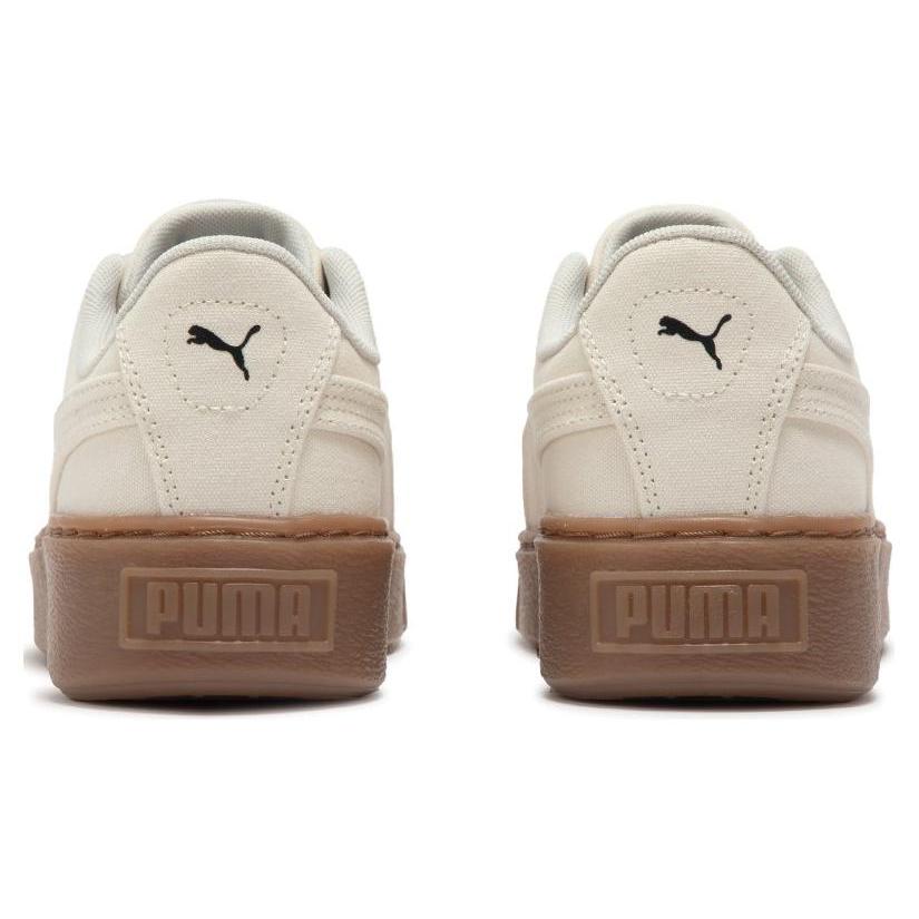 New PUMA Basket Platform Canvas 'Beige' Women's 399251-02