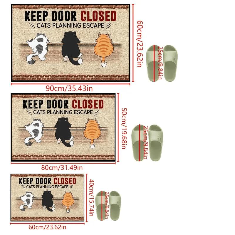 

Cartoon Cute Carpet Cat Floor Mat Door Mat Welcome Carpet Outdoor Carpet Rug For Bedroom Living Room Carpet Washable Carp 40X60CM (1.3X2FT