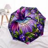 1pc Hummingbird Garden Automatic Folding Umbrella - Compact 8-Rib Design, Durable Plastic & Iron, Lightweight for Outdoor Daily Use147