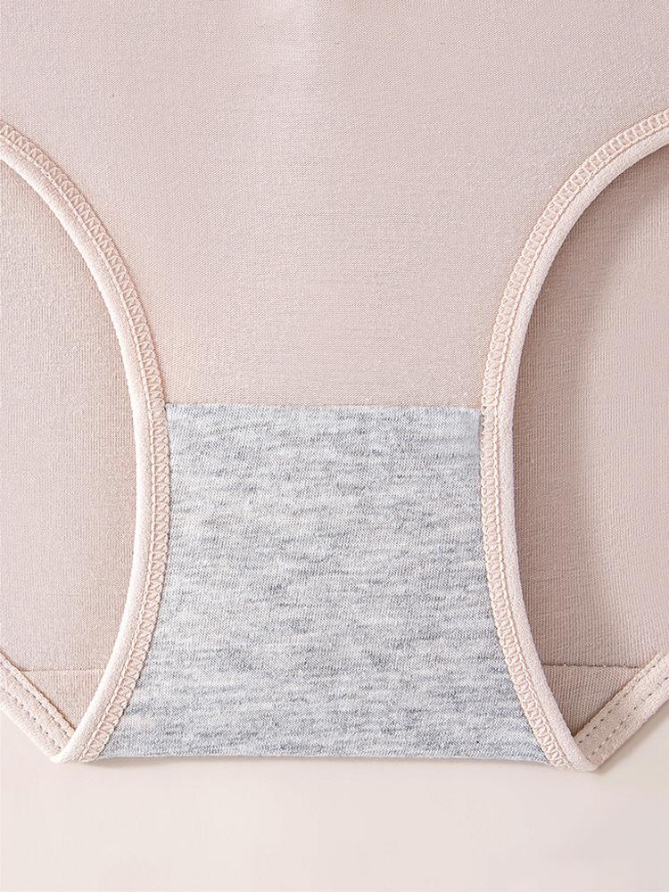 4Pcs Damen Höschen Hohe Taille Body Shaper Unterwäsche Baumwolle Unterhose Solide Mädchen Slips Weiche Panty Plus Size Weibliche Dessous