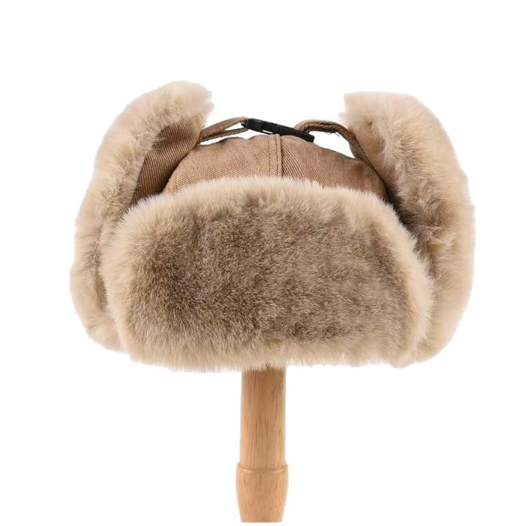 Unisex Winter Verdickte Winddichte Ohrenschutz Plüschmütze
