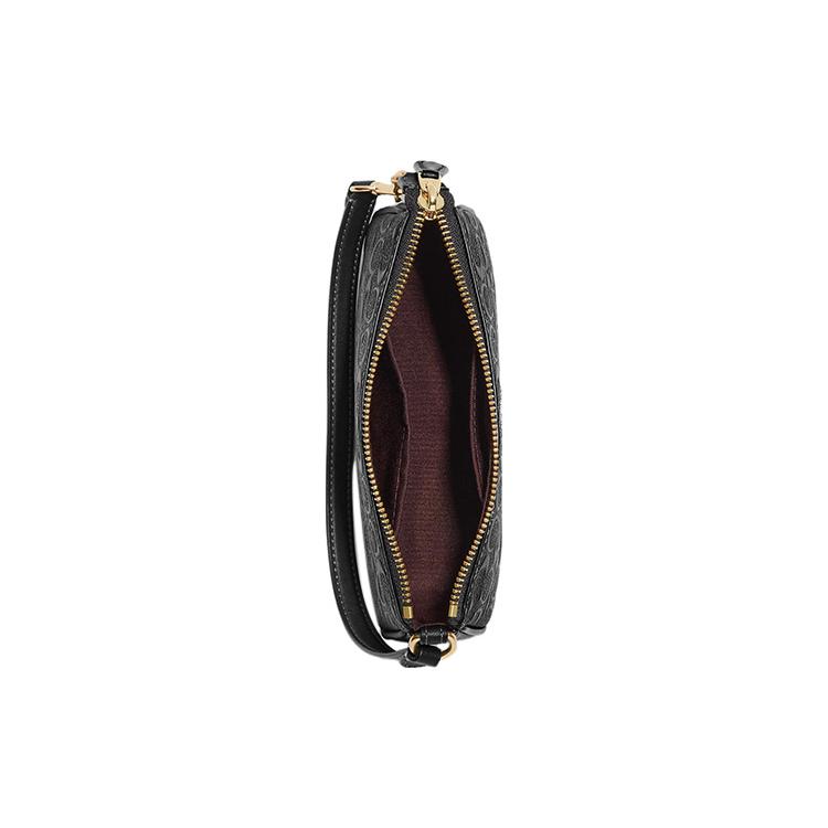 New COACH Nolita Calfskin With Leather Shoulder Bag, Wrist Bag, Clutch Trumpets Women's Black C7362-IMBLK