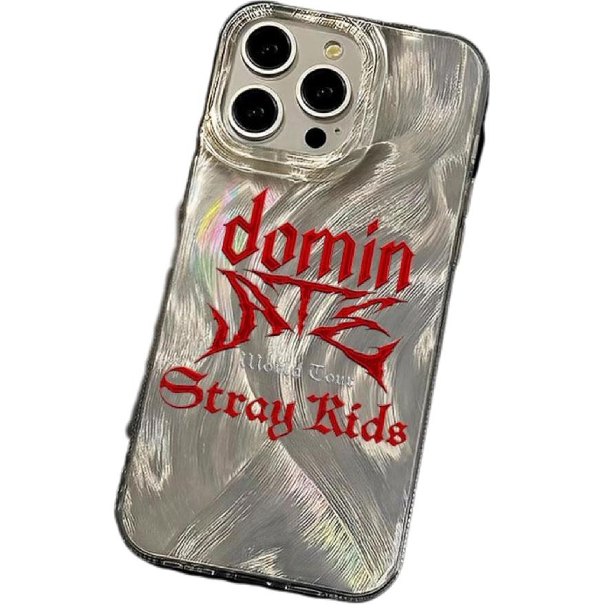 Stray Kids Phone Case for iPhone 12 13 14 15 Pro/ProMax Premium Feeling Feather Gauze Phone Case Anti-Shock Protective Case ATE Ablum Element (for