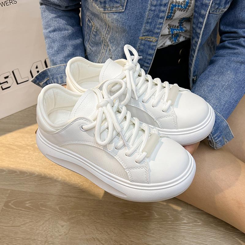 

Little white shoes women s 2025 summer new breathable fashion hollow women s shoes mesh board shoes sports and leisure students 40