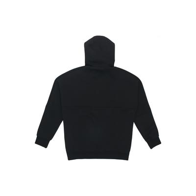 Jaqueta com Capuz e Zíper Masculina Spliced Outerwear Preto HG1835