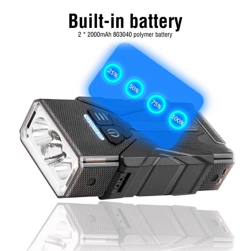 High Brightness Flashlight Rechargeable RGB Folding Desk Lamp Clip Magnetic Portable Multifunctional Flashlight