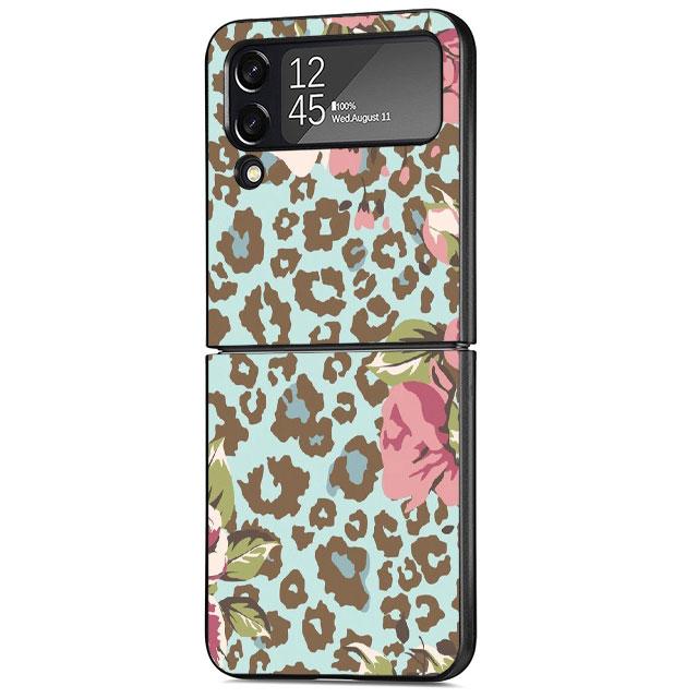 

Черный жесткий защитный чехол для ПК Samsung Galaxy Z Flip 3 5G ZFlip ZFlip3 Z Flip 4 zflip ZFlip4 Vintage Leopard Aestheties Samsung Z Flip 5G