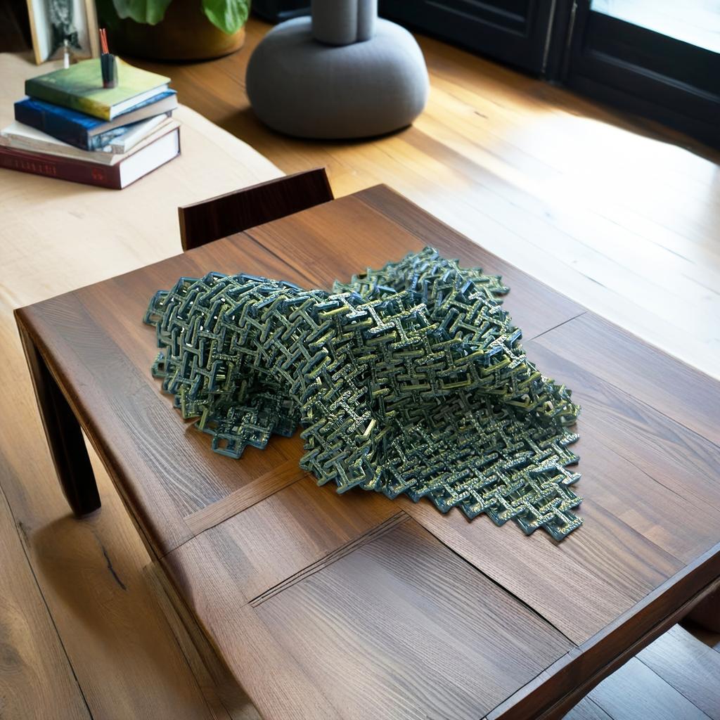 3D Printed Hinged Chainmail Non-slip Surface Decompression Relaxation Toy